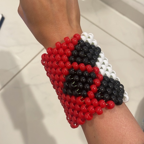 Joker and Harley Quinn inspired Bracelet Cuffs - Kandi - Picture 4 of 4